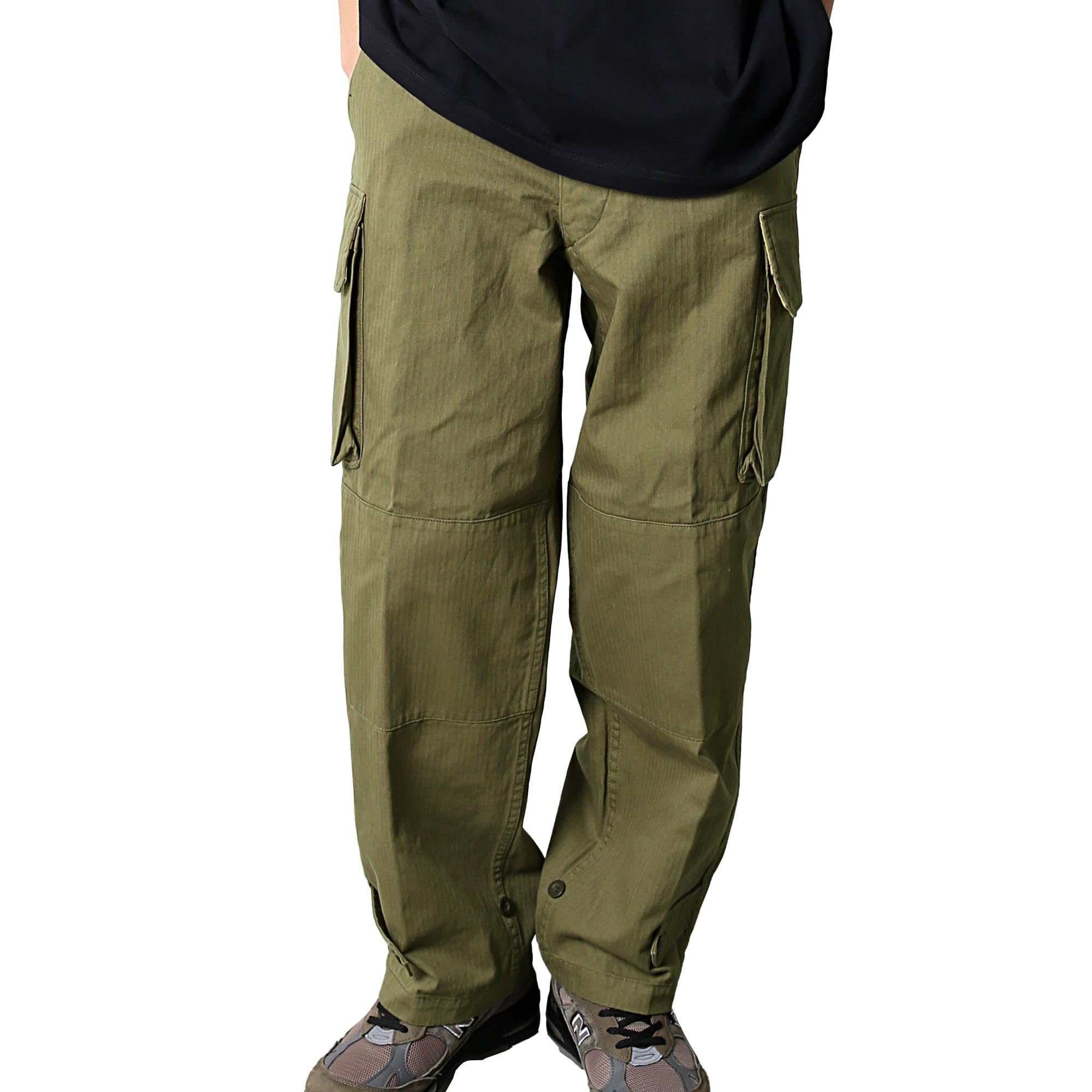 Amazon | [エムエイチエー] M.H.A.style カーゴパンツ フランスタイプ